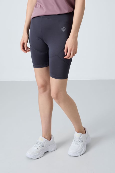 Korte Hoge Taille Gebreide Leggings - Image 3