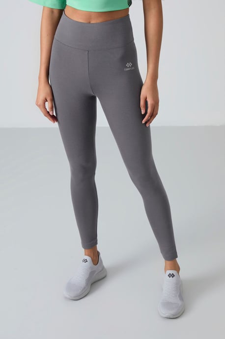 Hoge Taille Katoen Elasthaan Leggings - Image 2