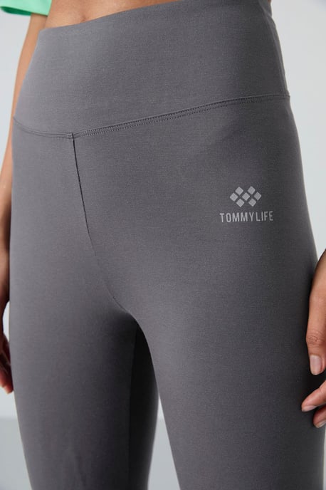 Hoge Taille Katoen Elasthaan Leggings - Image 4