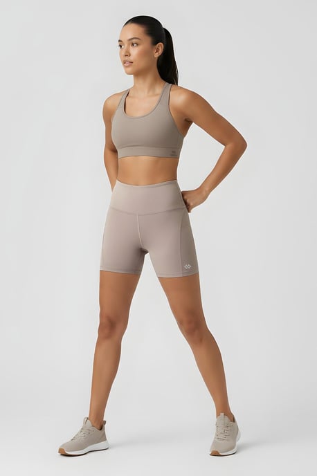 Korte Hoge taille Slim-fit Leggings met Ceintuur - Image 3