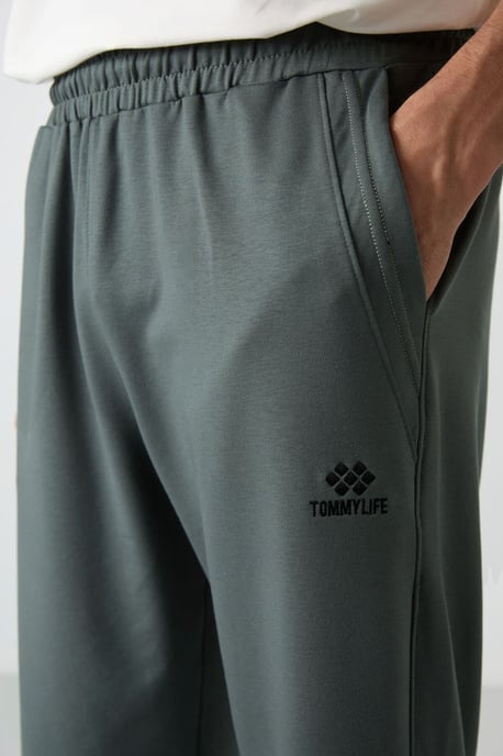 Heren Mid-waist Wijde Capri Korte Broek - Image 3