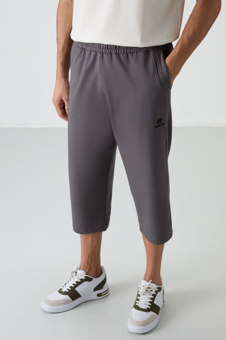 Heren Mid-waist Wijde Capri Shorts - Image 2