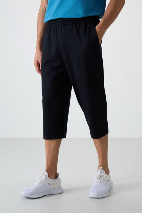 Heren Midden taille Wijd-pijpen Capri Shorts - Image 2