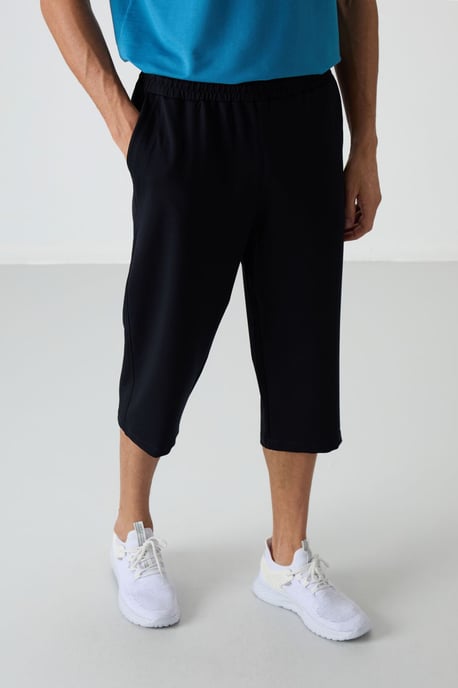 Heren Midden taille Wijd-pijpen Capri Shorts - Image 4