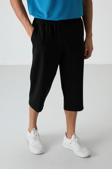 Heren Midden taille Wijde Capri Shorts - Image 2