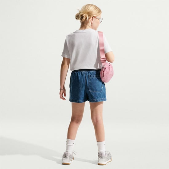 Nike Kinderen Futura Klassiek Logo Regular T-shirt (Wit/zwart) - Image 6