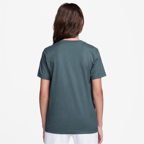Nike Kinderen/Kinderen Sportswear Logo Katoenen T-Shirt (Leisteengrijs) - Image 2