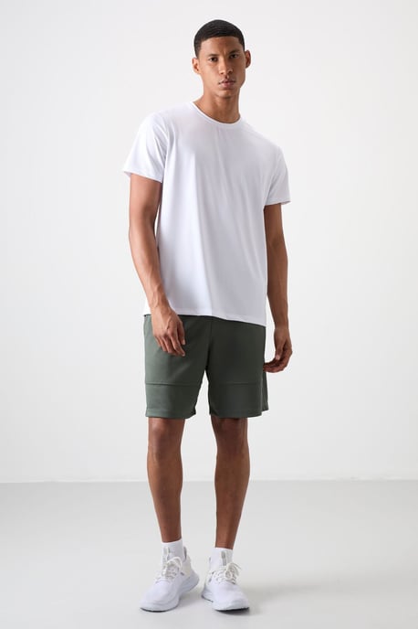 Heren Effen Sweatshorts - Image 1