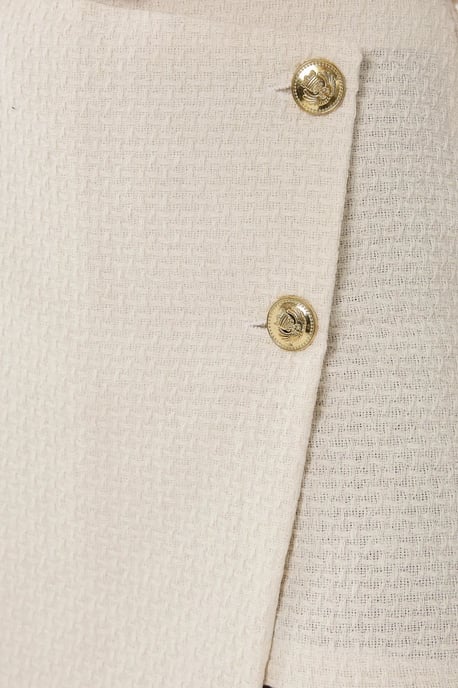Knop Gedetailleerde Tweed Korte - Image 4