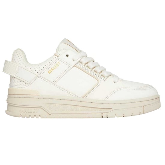 Mallet Dames/Dames Compton Leather Low Cut Chunky Flat Trainers (Gebroken wit) - Image 1