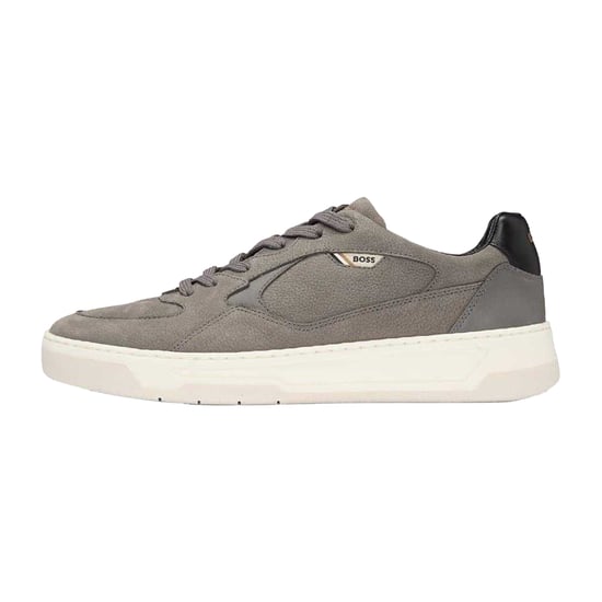 Boss Heren Baltimore Canvas Trainers (Medium Grijs) - Image 3