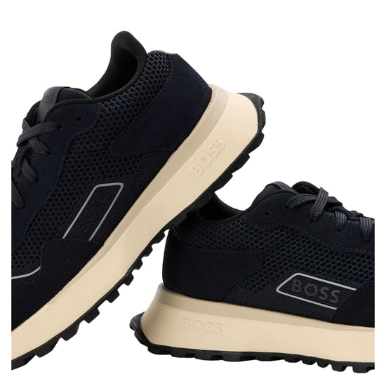 Boss Heren Jonah Suède Trainers (Donkerblauw) - Image 5