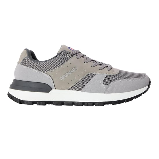 Lambretta Heren Echo 2 Sailor Mesh Laaggesneden Platte Trainers (Lichtgrijs) - Image 1