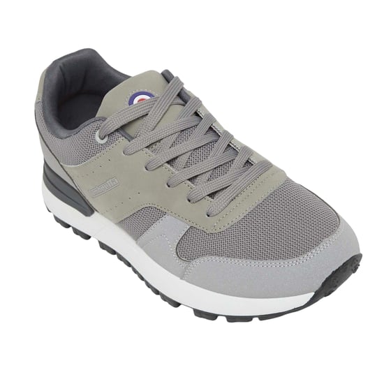 Lambretta Heren Echo 2 Sailor Mesh Laaggesneden Platte Trainers (Lichtgrijs) - Image 3