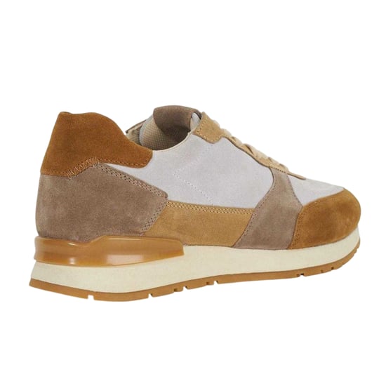 Dune London Heren Treaty Suède platte schoenen met structuur (Taupe) - Image 2