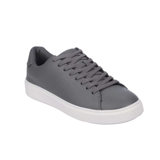 Duck and Cover Volwassen Kremes PU Platform Trainers (Taupe) - Image 3