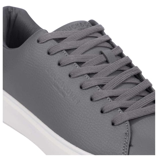 Duck and Cover Volwassen Kremes PU Platform Trainers (Taupe) - Image 4