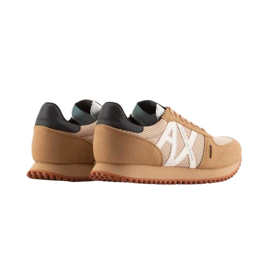 Armani Exchange Heren AX Suède Trainers (Tan) - Image 2