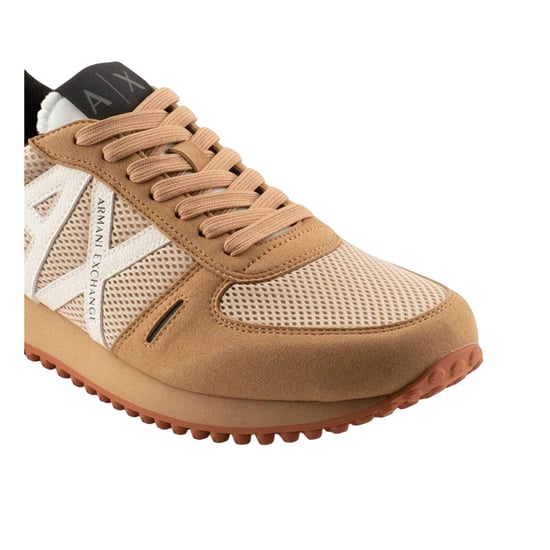 Armani Exchange Heren AX Suède Trainers (Tan) - Image 5