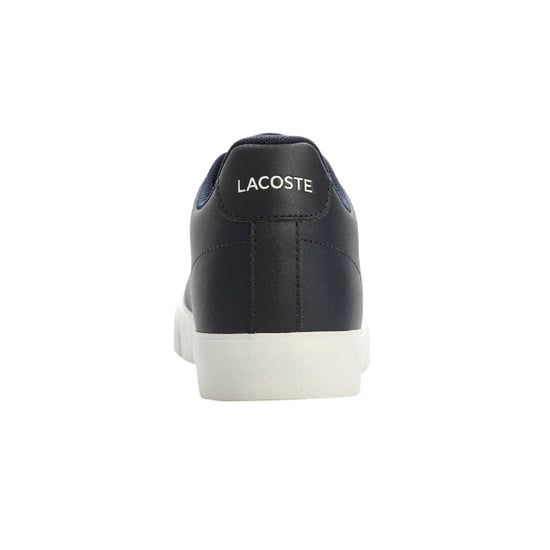 Lacoste Heren Lerond Set Croc Leather Flat Trainers (Marine / Wit) - Image 2