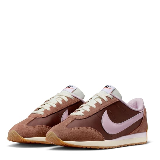 Nike Dames/Dames Waffle Debut Suede Wedge Trainers (Bruin/roze) - Image 3