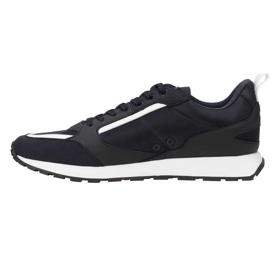 Hugo Mens Icelin Leather Trainers (Navy) - Image 3