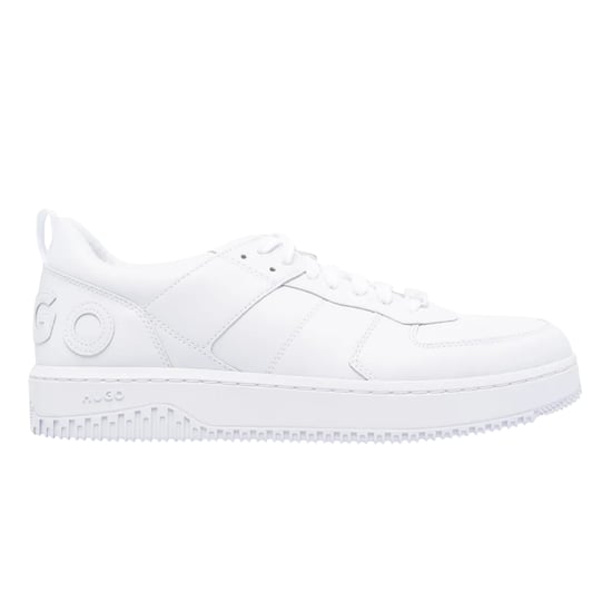 Hugo Heren Kilian Logo Platte Trainers (Wit) - Image 1