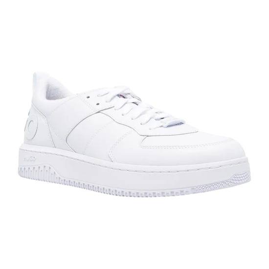 Hugo Heren Kilian Logo Platte Trainers (Wit) - Image 3