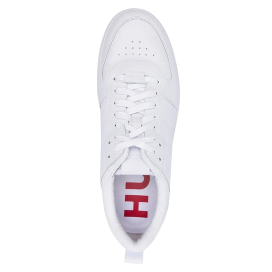 Hugo Heren Kilian Logo Platte Trainers (Wit) - Image 4