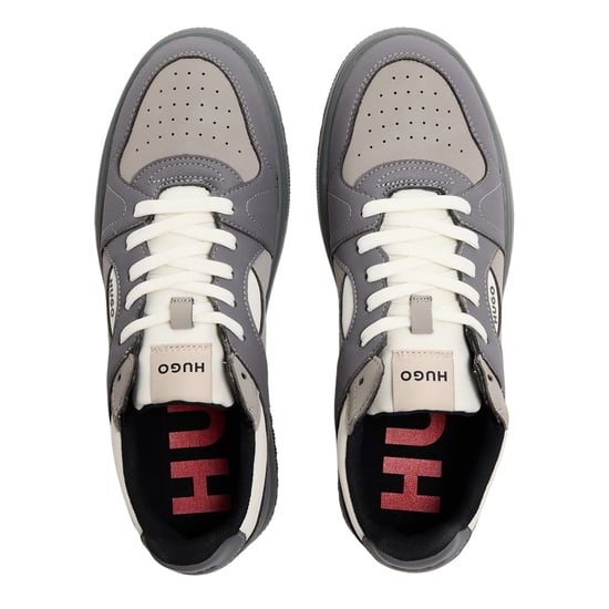 Hugo Hadrian Tenn Pugr herensneakers (Medium Grijs) - Image 3