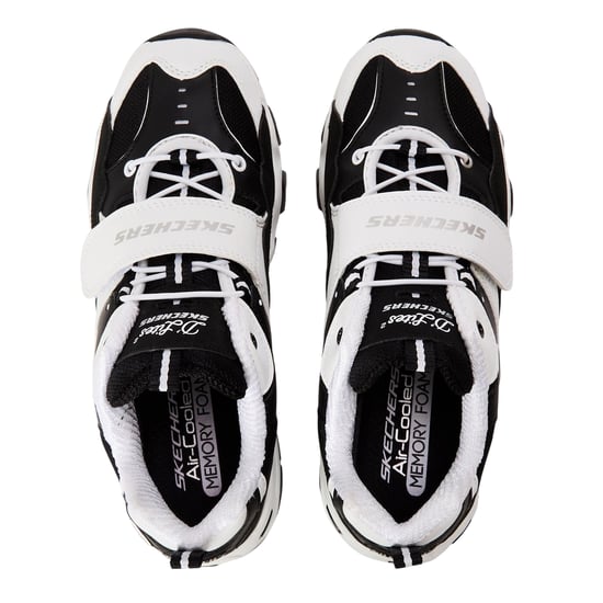 Skechers Kinderschoenen D Lites 2: stevige platte sneakers (Wit, Zwart) - Image 3