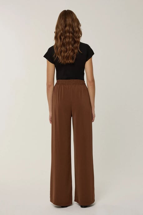Elastische taille wijde broek - Image 4