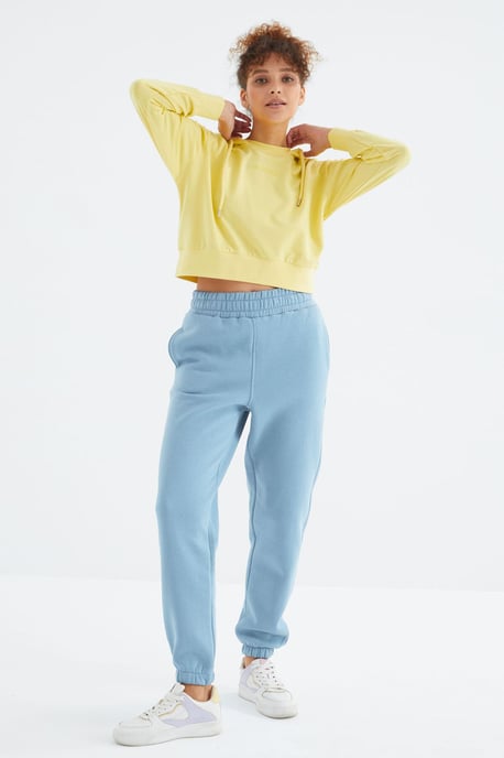 Dames Hoge Taille Fleece Jogger Sweatpants - Image 1