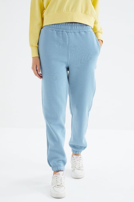 Dames Hoge Taille Fleece Jogger Sweatpants - Image 3