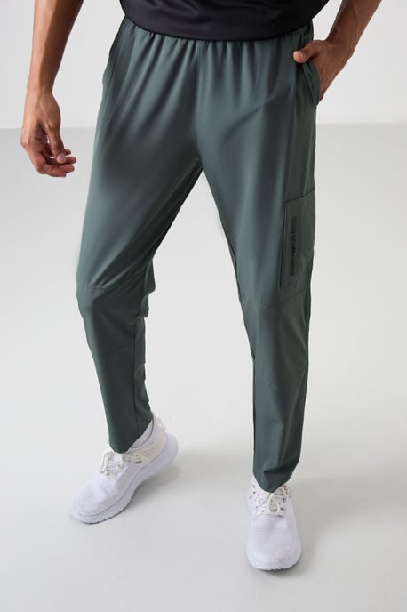 Heren Effen Sweatpants met Elastische Tailleband - Image 1