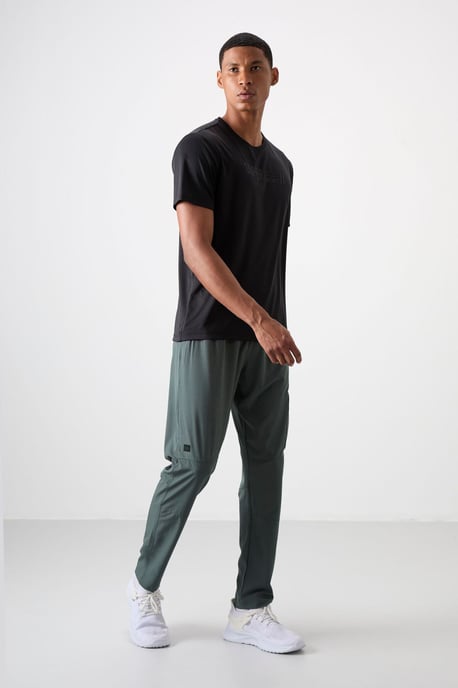 Heren Effen Sweatpants met Elastische Tailleband - Image 2