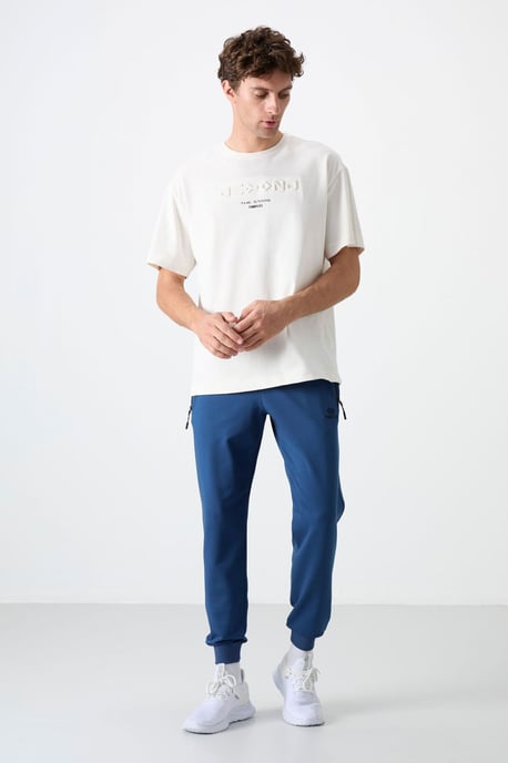 Heren Effen Sweatpants met Ritszak - Image 2