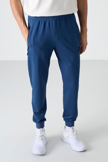 Heren Effen Sweatpants met Ritszak - Image 3