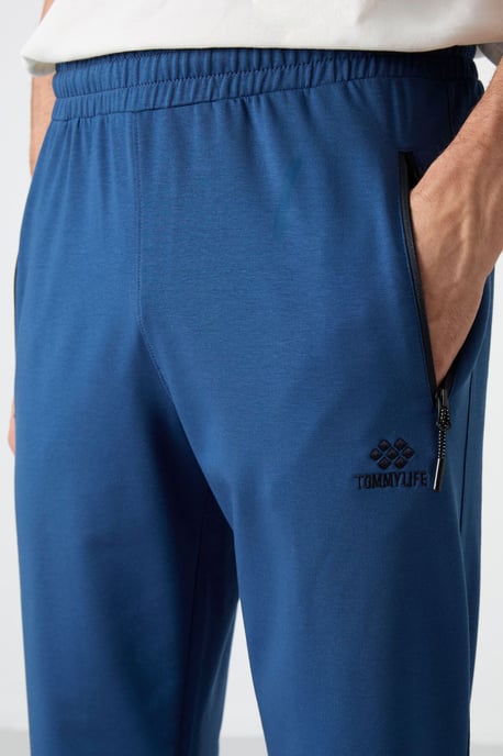 Heren Effen Sweatpants met Ritszak - Image 4