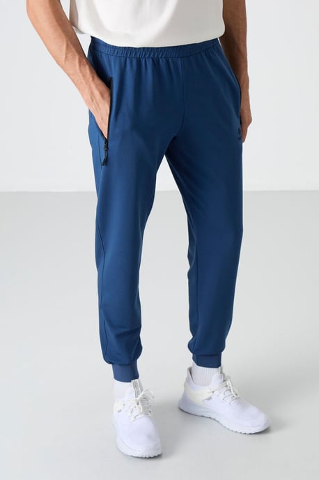 Heren Effen Sweatpants met Ritszak - Image 5