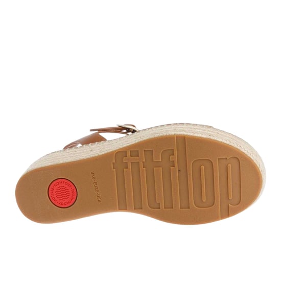 FitFlop Dames/Dames Eloise Espadrille Leren Sleehakken (Tan) - Image 4