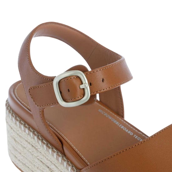 FitFlop Dames/Dames Eloise Espadrille Leren Sleehakken (Tan) - Image 5