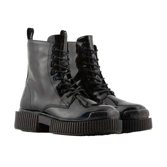 Armani Exchange Dames/Dames Flatform Combat Boots (Zwart) - Image 1