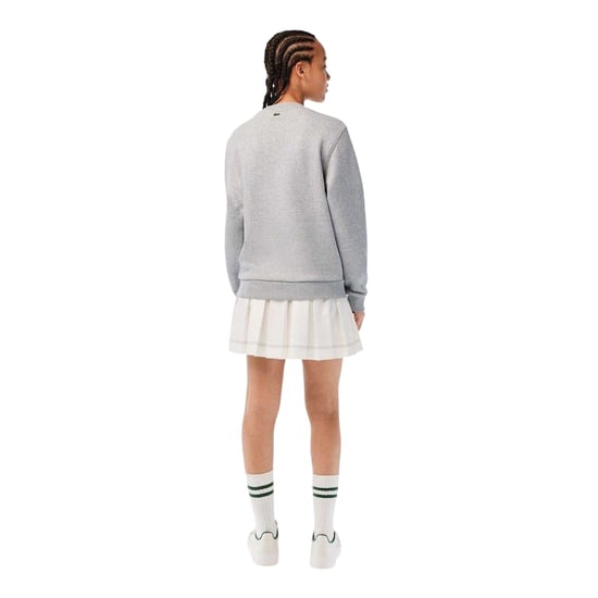 Lacoste Dames/Dames Biologisch Katoenen Los Fit Sweatshirt (Grijs) - Image 3