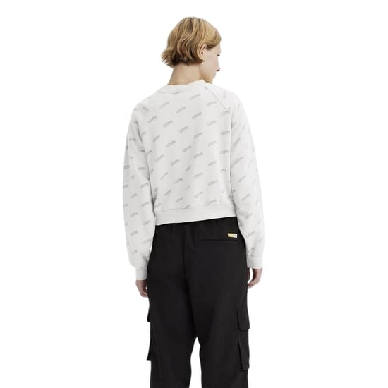 Levis Dames/Dames Logo Crew Neck Sweatshirt (Helder wit) - Image 2
