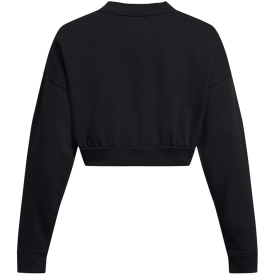 Under Armour Dames Rival cropped sweatshirt met ronde hals van badstof (Zwart) - Image 2