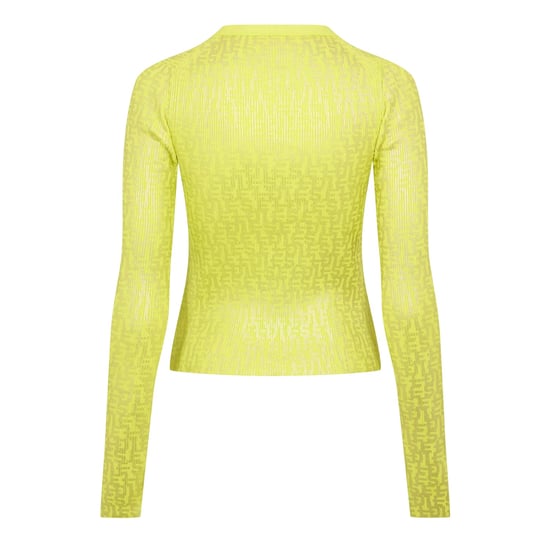 Diesel Dames/Dames Metalen Haak Slim Vest (Geel) - Image 3