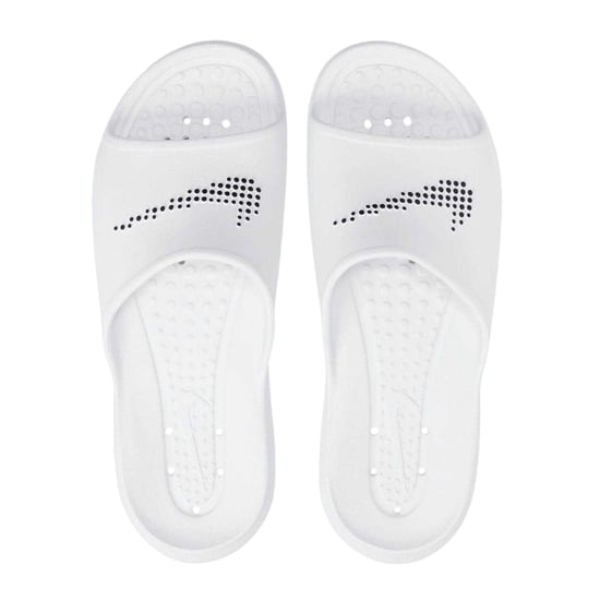 Nike Heren Victori One Swoosh Sliders (Wit, Zwart) - Image 3