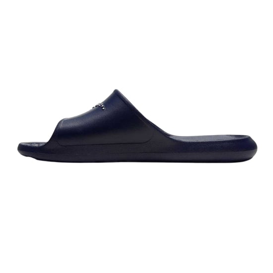 Nike Heren Victori One Swoosh Sliders (Marine, Wit) - Image 2