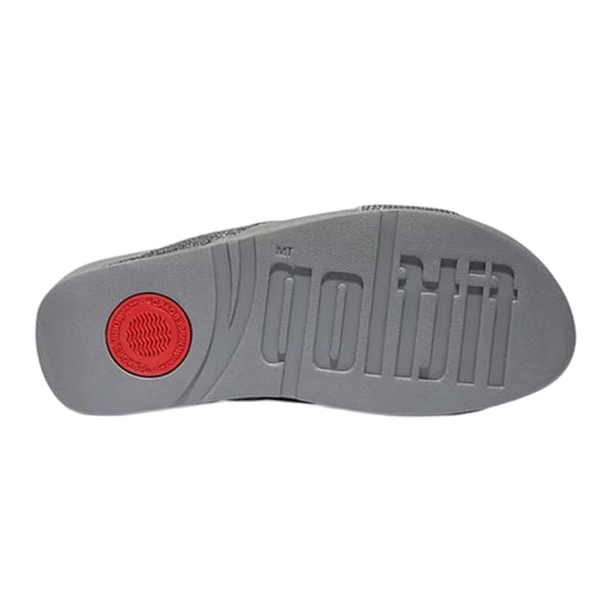 FitFlop Dames-slippers met gekruiste bandjes en glitters (Zilver) - Image 4